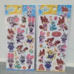 ズートピア2の キャラクターシール 2シートセット