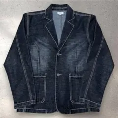 Calvin Klein カルバンクラインブラックデニム テーラードジャケット