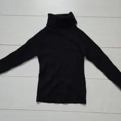 COMME CA DU MODE　長袖ニット100センチ黒タートルネック