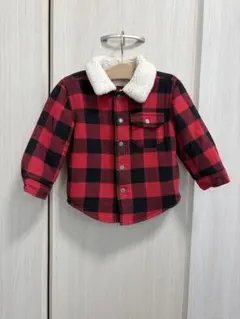 baby GAP ベビーギャップ　ボア　アウター ボアジャケット チェック柄