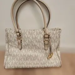 お値下げ Michael Kors ホワイト ロゴ トートバッグ