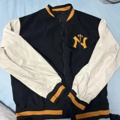 ナイロンジャケット XL 黒/白/オレンジ