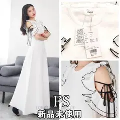 ダーリッチ darich フリルリボンニットロングワンピース IVO FS