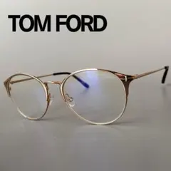 トムフォード メガネ キャットアイ ゴールド ブラウン 金 メタル