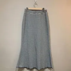 ニコアンド Niko and. マーメイド　リブカットスカート　ロングスカート