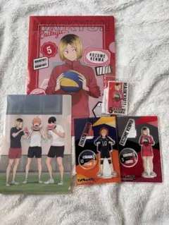 ハイキュー 孤爪研磨 日向翔陽 アクリルスタンド キーホルダー ファイル セット