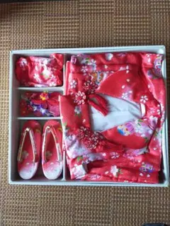 七五三 3歳 女の子 着物 被布 小物 フルセット 8点