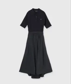 美品 アニュアンス　ポロニットドッキングワンピース Sサイズ