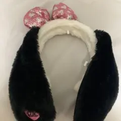 ユニバ　カチューシャ　ベル　ピンク　キラキラ　スパンコール