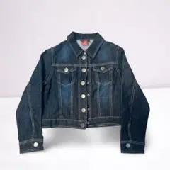濃紺男女兼用140cmデニムジャケットキッズ 子供服