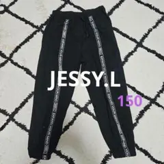 【JESSY.L】 ロゴテープ ロングパンツ ブラックのサムネイル
