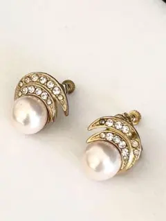 ヴィンテージ パール イヤリング 昭和レトロ