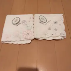 TOCCA ハンカチ 2枚セット 花柄刺繍 ホワイトのサムネイル