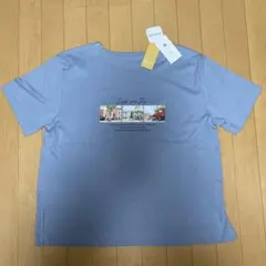 BELLUNA 半袖Tシャツ スモークブルー LLサイズ 接触冷感 UVカットのサムネイル