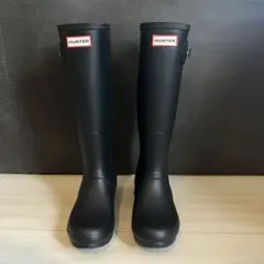 【美品・1回使用】Hunter ロングブーツ 黒 UK5 2025年11月購入