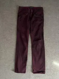 00s MIDAS bordeaux coated flared pants M - メルカリ