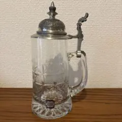 ドイツ Dr.Markle製 ピューター蓋付クリスタル・ビアジョッキ - メルカリ