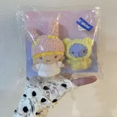キキララ リトルツインスターズ パフポフ マスコットブローチ