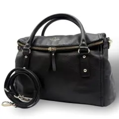 美品 ケイトスペード コブルヒル レズリー ショルダーバッグ 2way ブラック