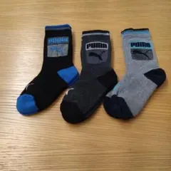 【美品】PUMA キッズ 靴下 3足セット