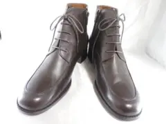 トラサルディ★本革ショートブーツ★日本製★23.5★試着のみ
