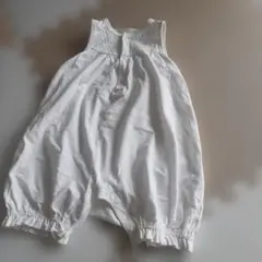 ホワイトロンパース ノースリーブ 90サイズ