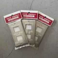 スイッチプレート Ivory 2口 3個セット　パシフィックファニチャーサービス