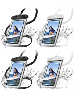 スマホ防水ケース 【4枚セット】