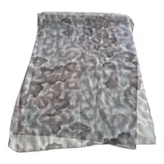 グレー系模様 ストール・ショール 美品