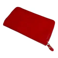 大容量❣️カードポケット 長財布 薄型 軽量 小銭入れ無し 36枚 レッド