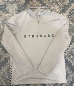 GYMSHARK ハーフジップ ホワイト XL