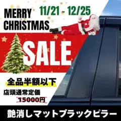 C-HR NGX10/50　国産本物の艶消しマットブラックピラーXmasセール