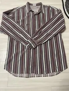 90s SHAH SAFAR ストライプ ネルシャツ