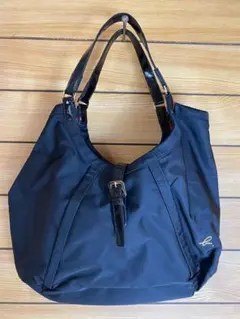 美品！　アニエスベーボヤージュ トートバッグ エナメル持ち手 ロゴ入り