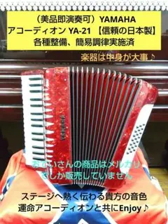 （美品即演奏可）YAMAHA アコーディオン YA-21 【信頼の日本製】のサムネイル