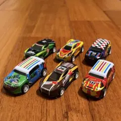 ①ミニカー　6台セット　プルバックカー
