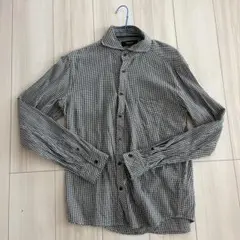 コムサイズム　メンズMサイズ　チェックシャツ