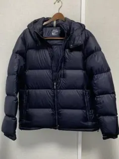 POLOネイビー ダウンジャケット フード付き
