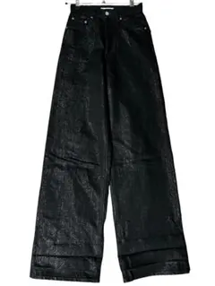 moussy GLITTER DENIM WIDE STRAIGHT size2 - メルカリ
