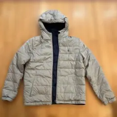 ポロラルフローレン　アウター　グレー×紺　ダウン　リバーシブル　160