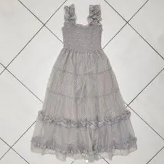 トリートユアセルフ　バレリーナドットチュールワンピース