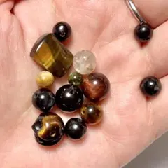 タイガーアイ　ビーズ　天然石　まとめ　セット