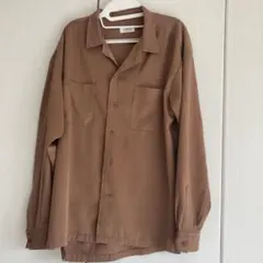 JUNRED ブラウン シャツ Sサイズ
