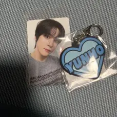 ユノ　ateez アチズ　トレカ　ラバーキーホルダー　fc