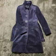 Courrèges　クレージュ　市松模様　スプリングコート　ロゴ刻印ボタン Courrèges クレージュ 市松模様 スプリングコート ロゴ刻印ボタン