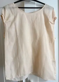 【BALLSEY】トゥモローランドベージュ ノースリーブバックリボン38size