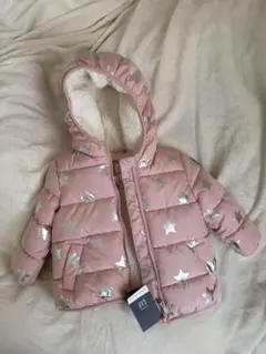 GAP 星柄ピンクアウター フード付き