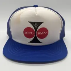 80s~　ヴィンテージ　BEL RAY　企業物　プリントロゴ　トラッカーキャップ
