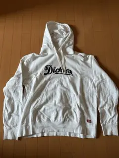 Dickies ホワイトパーカー フロントロゴ付きのサムネイル