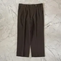 00' vintage スラックス ワイド クラシック 茶 アーカイブ y2k